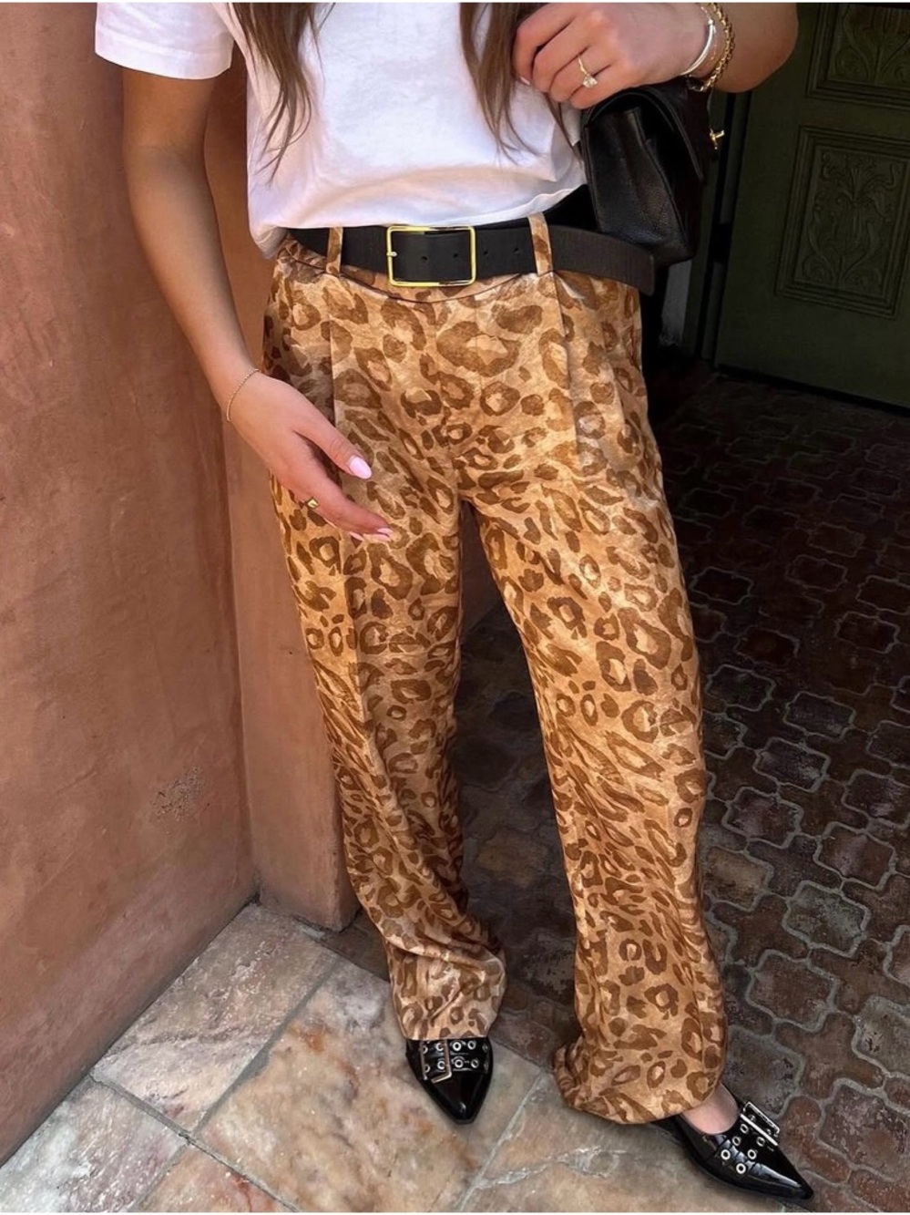 Favorite daughter leopard pants size 2